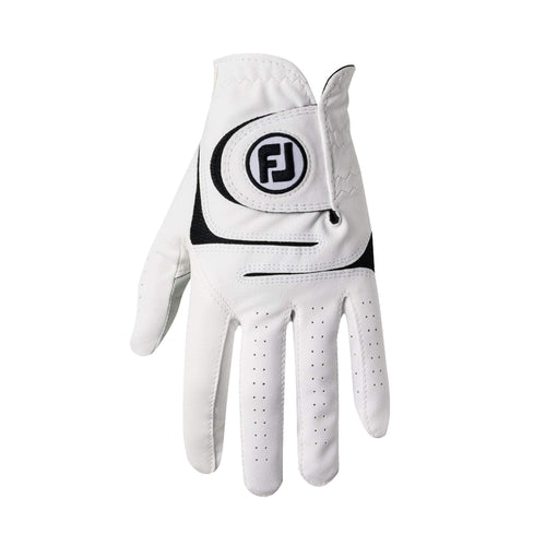 FootJoy Men's WeatherSof 2-Pack Golf Glove White Cadet Large, Worn on